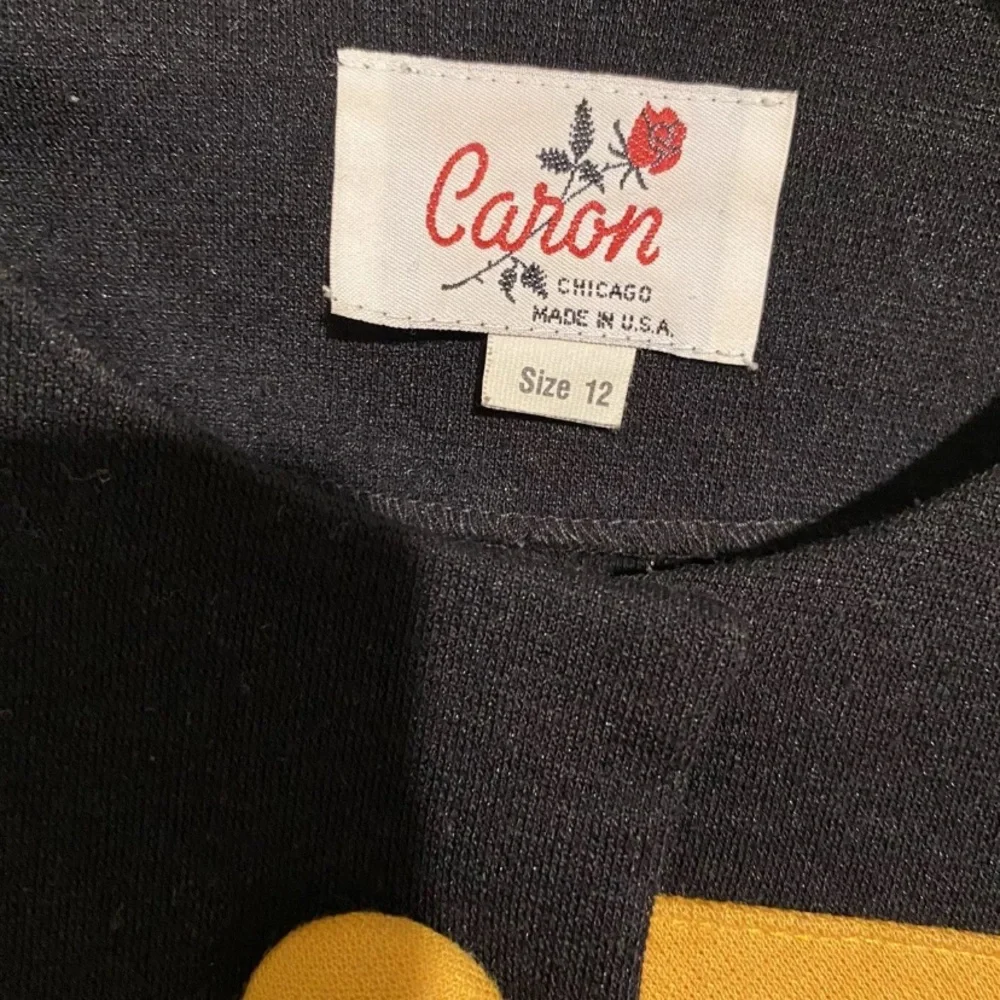 Vintage Caron Chicago Women's size M 80’s Colorblock DRESS - Picture 4 of 4